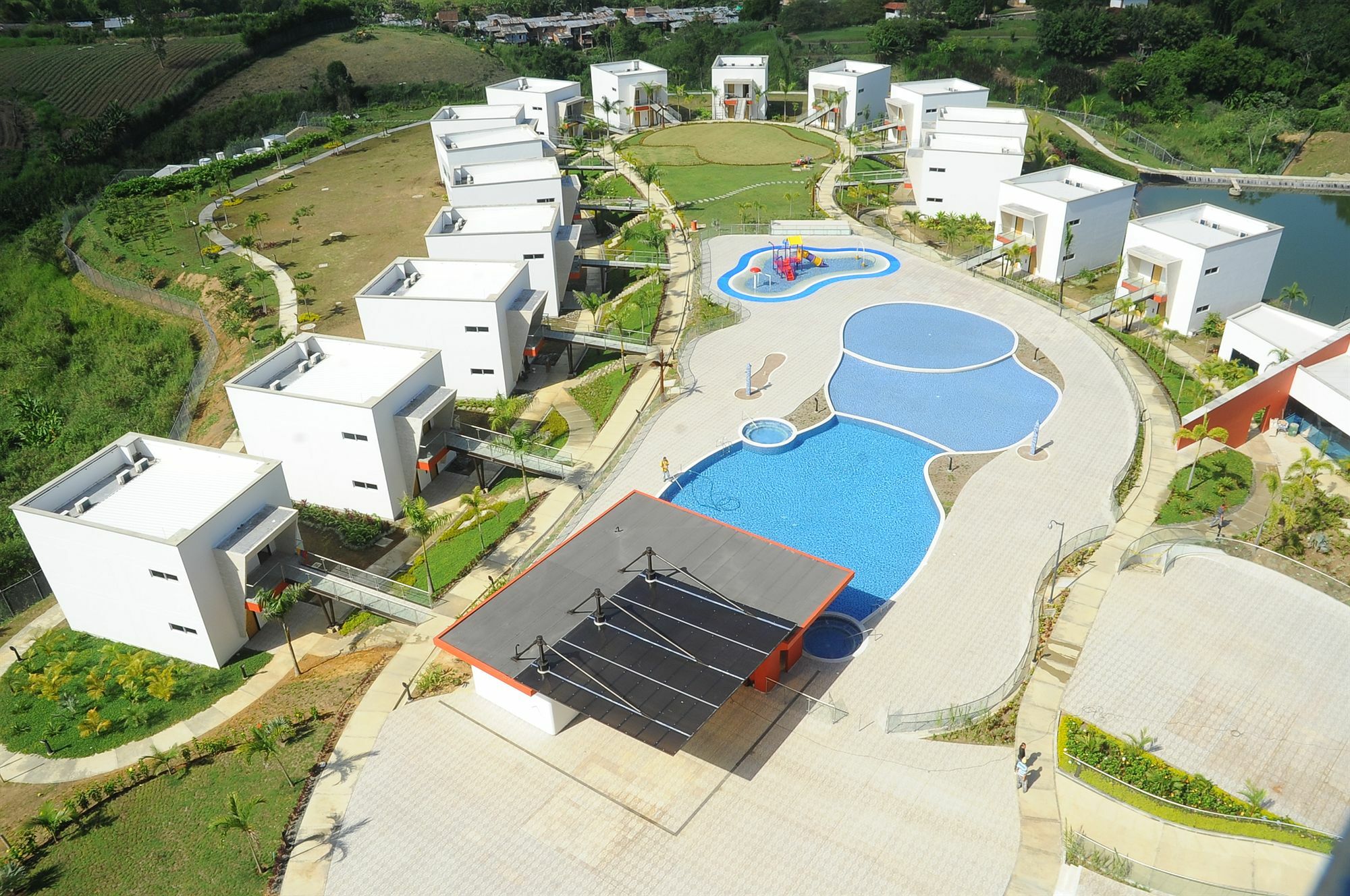 Sonesta Hotel Pereira Cerritos Exterior foto Aerial view of the resort